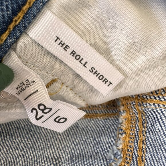 Ann Taylor LOFT The Roll Short Mid Rise Womens 28/6 Blue Denim Medium Wash - Picture 4 of 4
